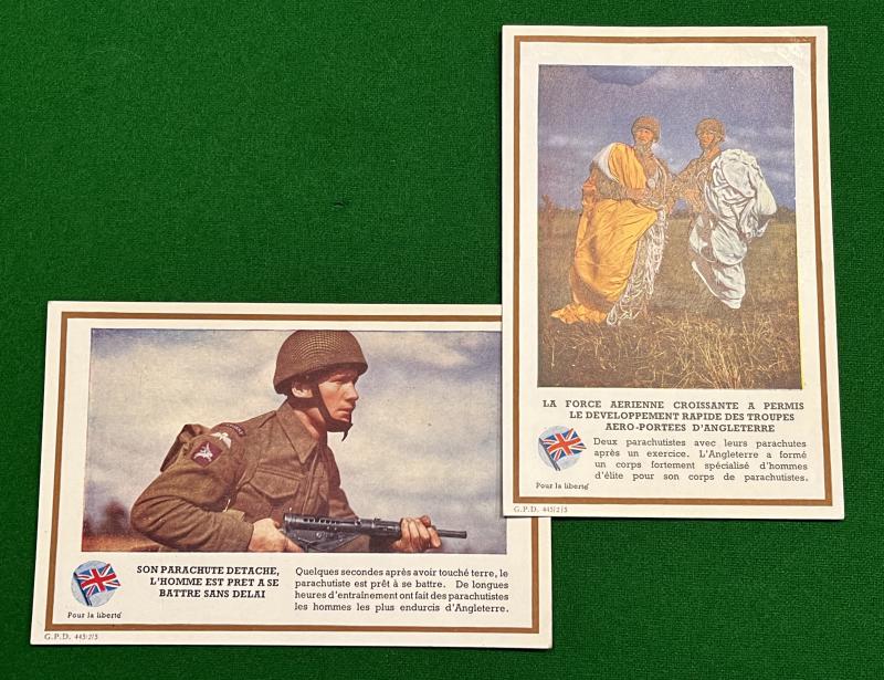 WW2 Airborne Forces Propaganda Cards.