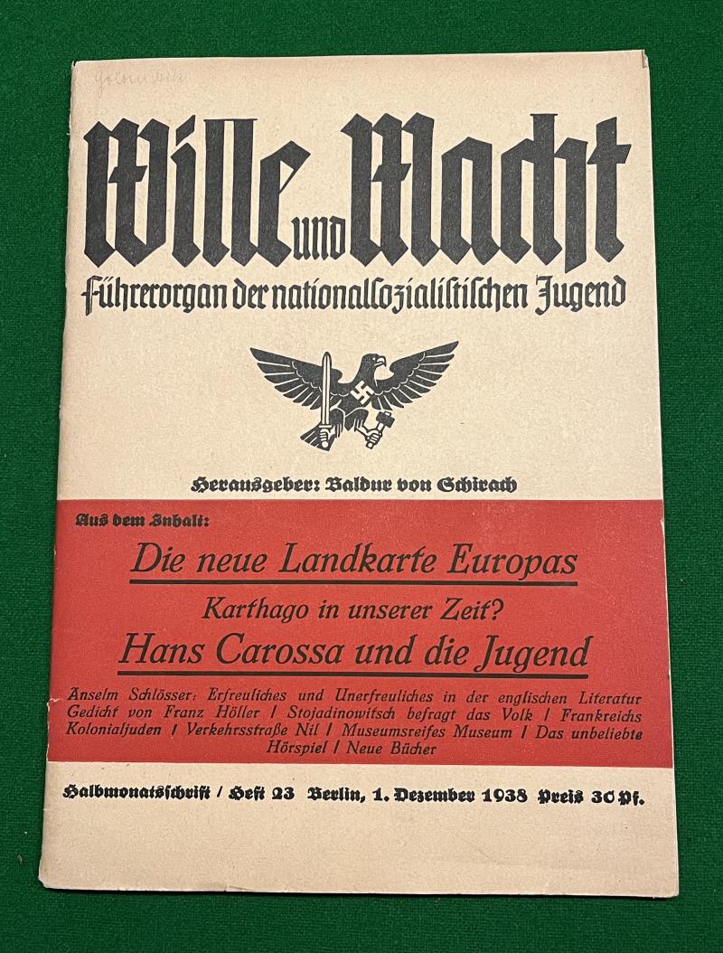 WW2 HJ Publication Wille und Macht.