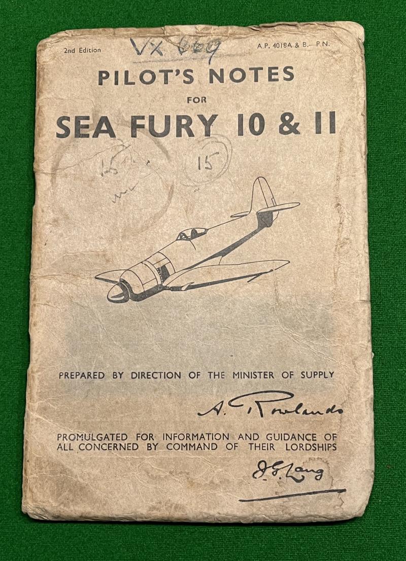 Sea Fury Pilot's Notes.