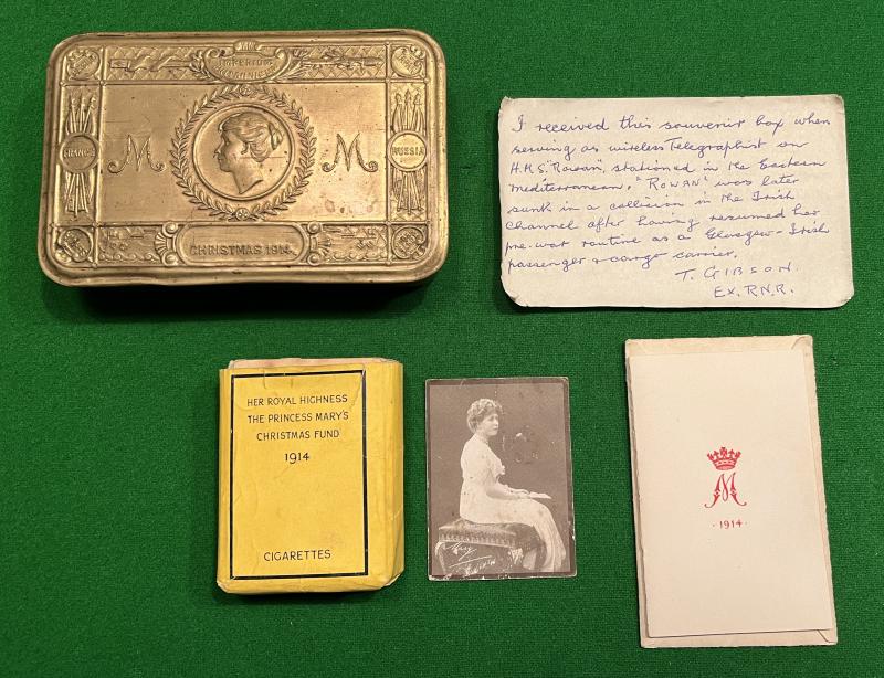 World Military Collectables  1914 Princess Mary’s Christmas Box with Provenance.