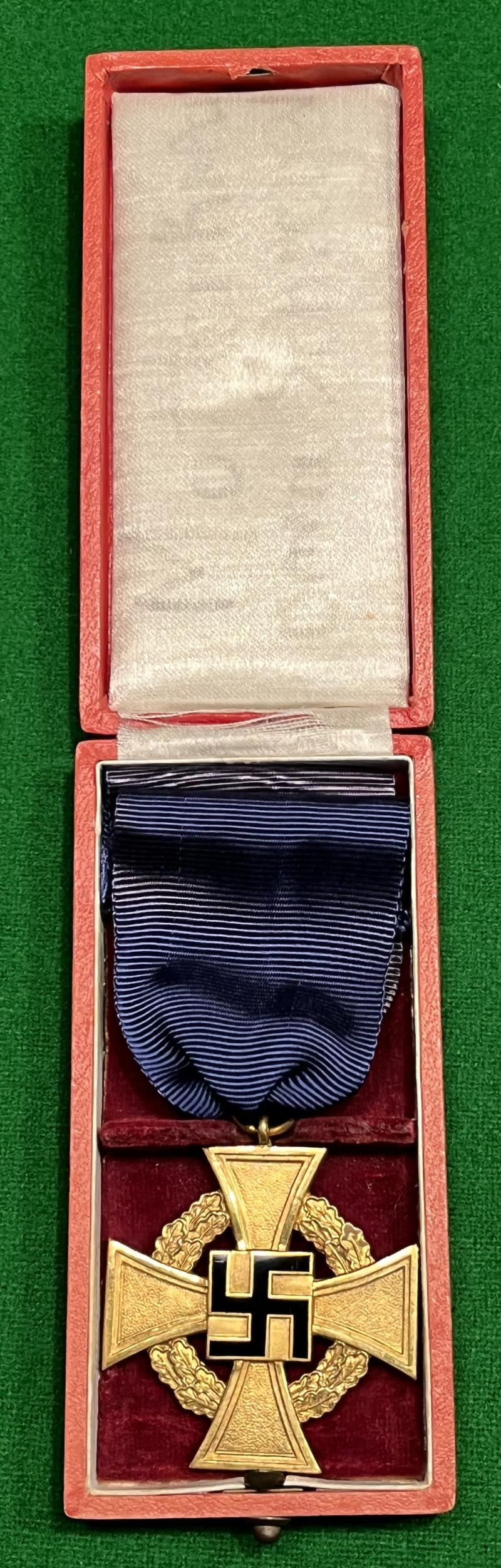 Cased 40 Years Faithful Service Medal.