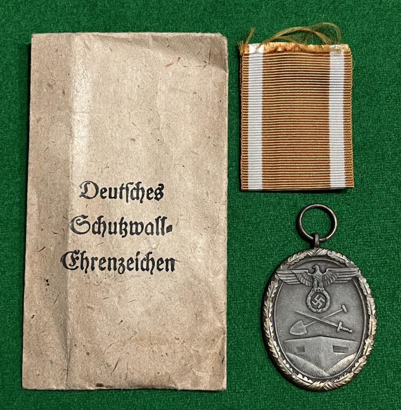 West Wall Medal in Packet.