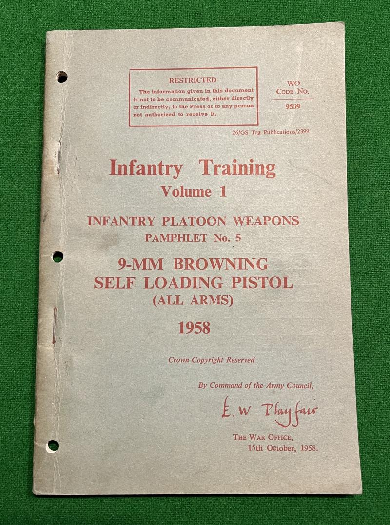 9mm Browning, F.N. Pistol Manual.