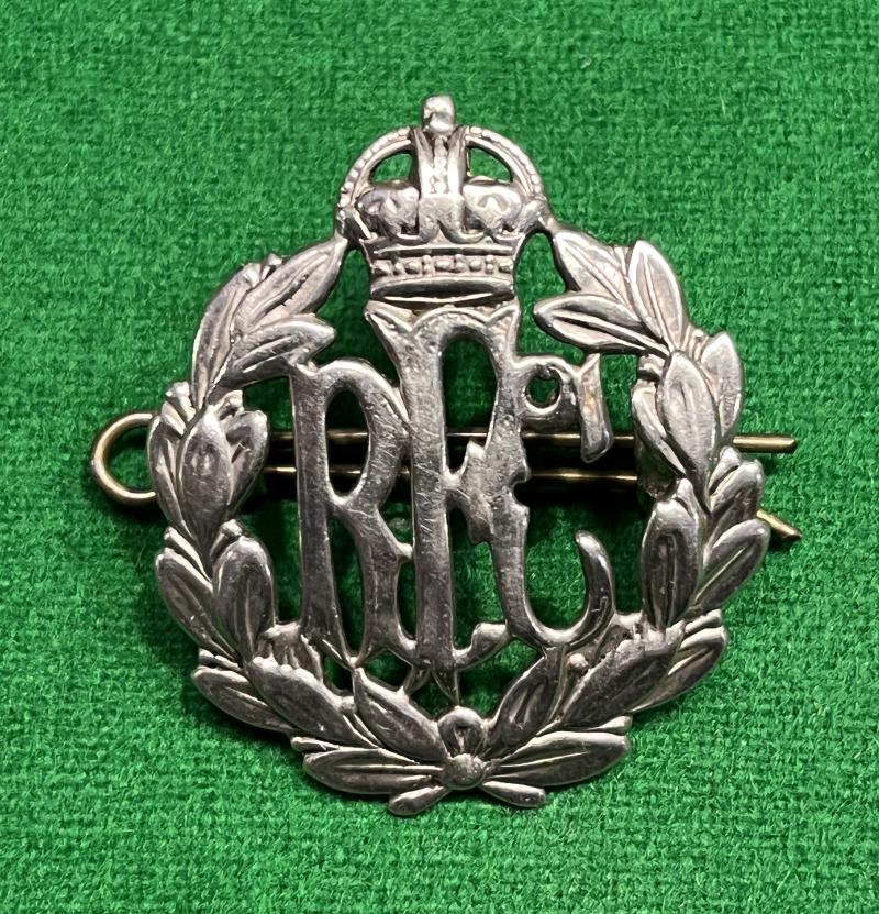 WW1 Chromed RFC Cap Badge.