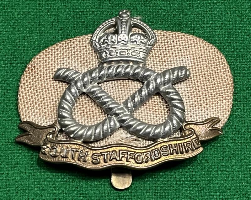 South Staffs Cap Badge and Holland Patch.