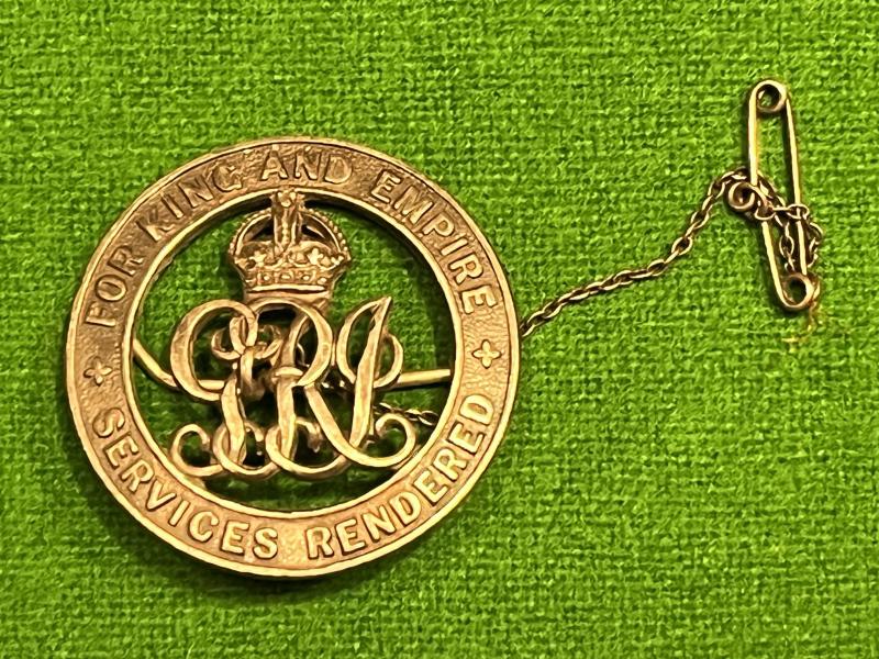 WW1 British Silver Wound Badge - Middlesex Regt.