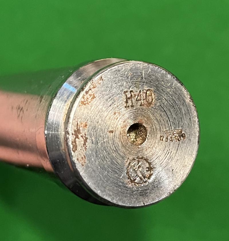 WW2 German 20mm Chrome Plated Drill Round.