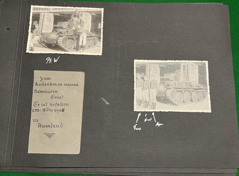 WW2 Panzer Photo Album ( remains ).