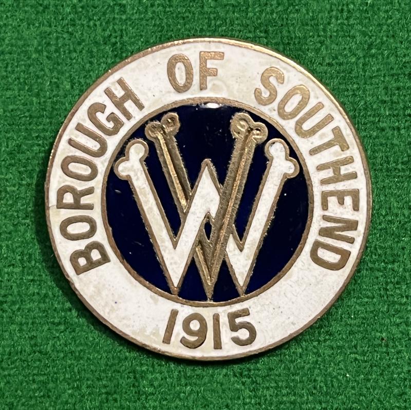 WW1 Borough of Southend 1915 Volunteer War Worker Badge