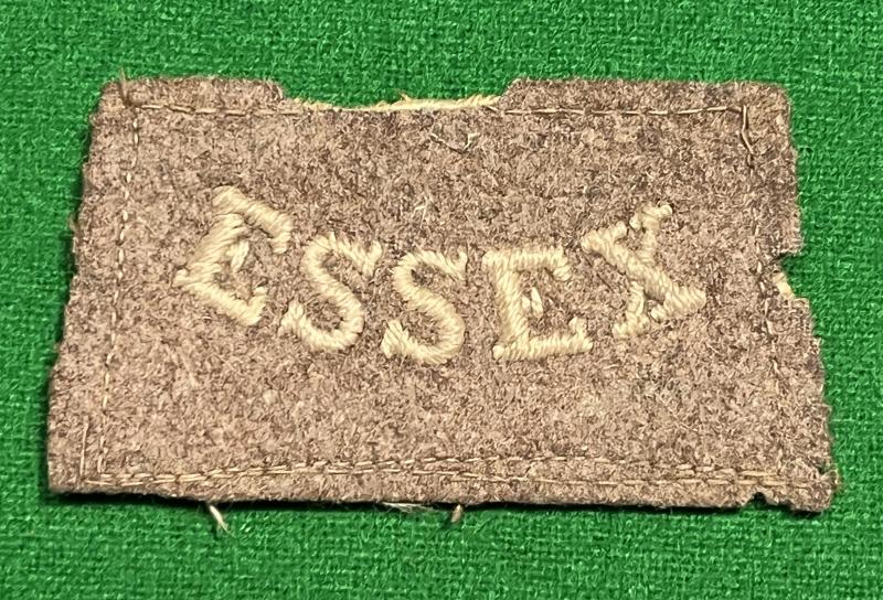 WW1 Period Essex Regt Slip-On Title.