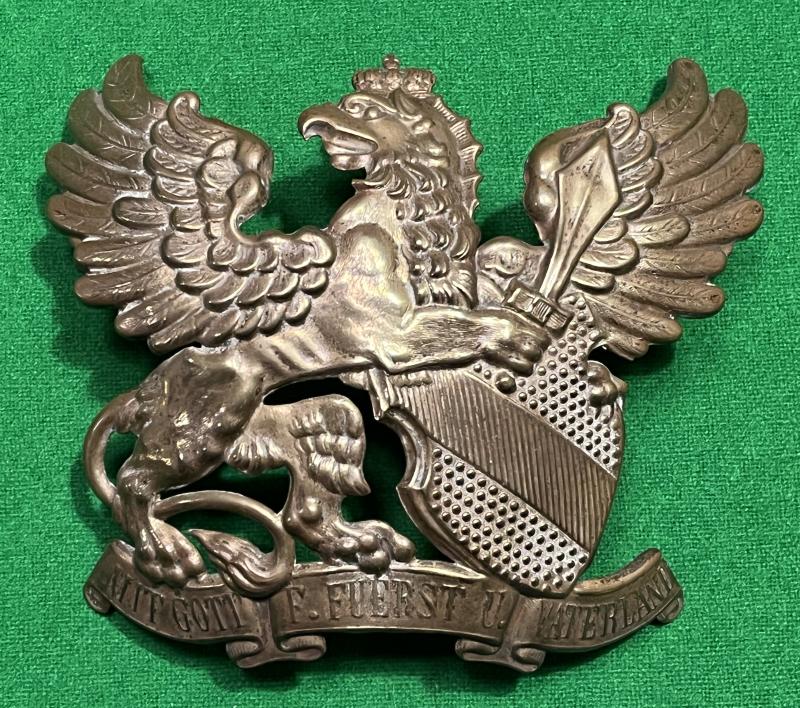 1897 Pattern Baden Infantry helmet plate.