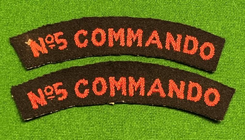 No.5 Commando Shoulder titles.