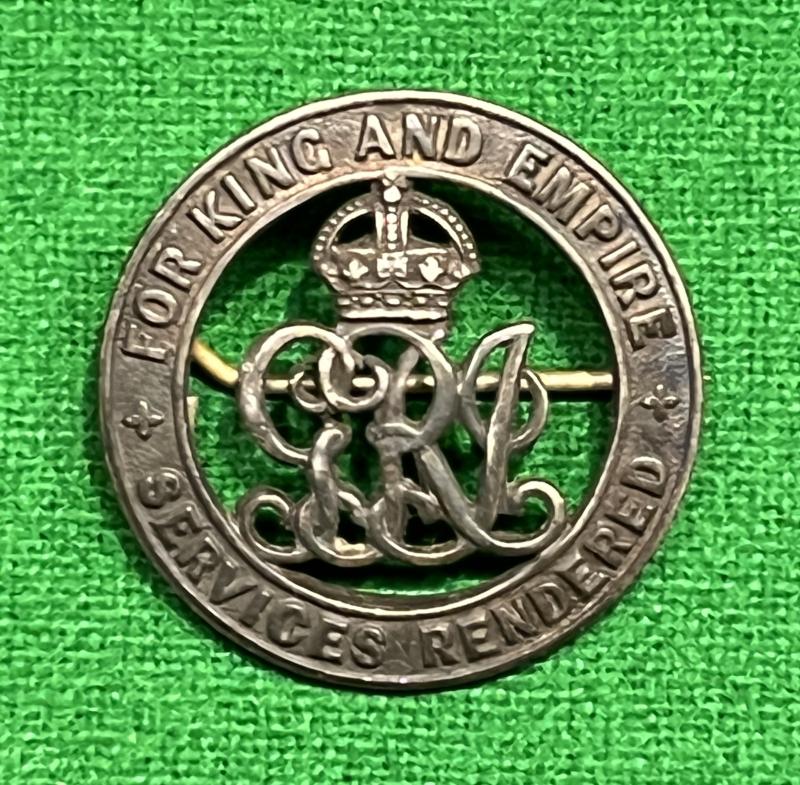 WW1 British Silver Wound Badge - D.L.I.