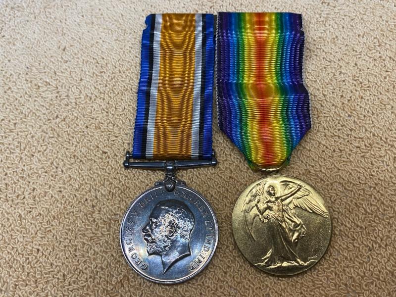 WW1 BRITISH PAIR OF MEDALS. War&Victory.