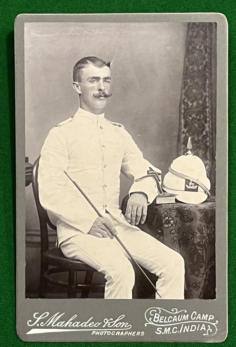 C1900 Warwickshire Regt Carte de Visite style photo.