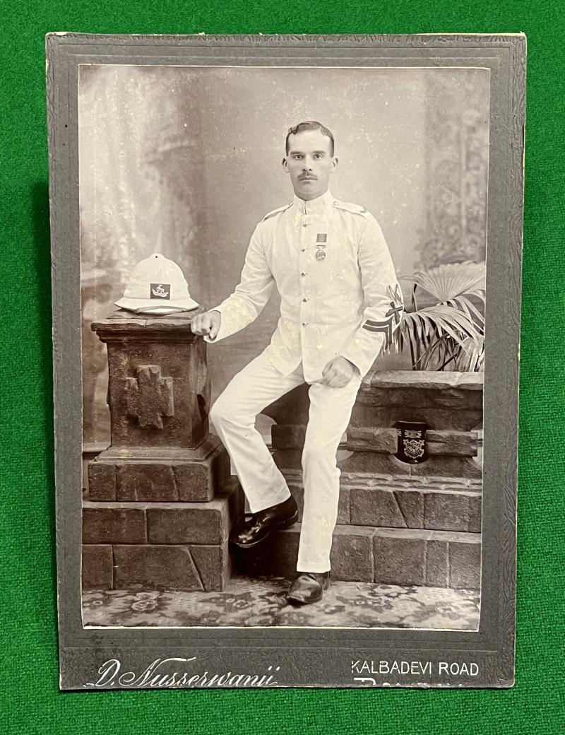 C1900 Warwickshire Regt Carte de Visite style photo.